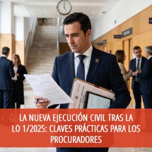 La nueva ejecución civil tras la lo 1/2025: claves prácticas para los procuradores
