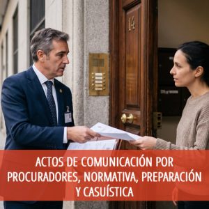 Actos de comunicación por procuradores, normativa, preparación y casuística 2026