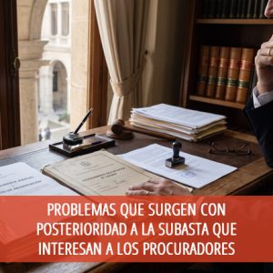 Problemas que surgen con posterioridad a la subasta que interesan a los procuradores